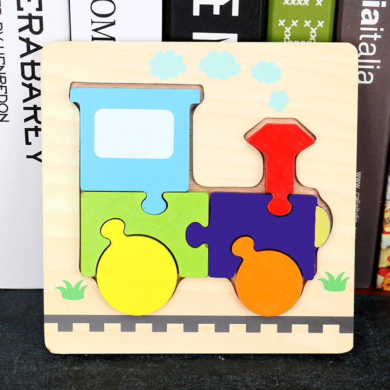 Wooden 3D Puzzle Educational Toy for Kids 45