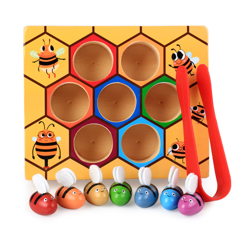 Wooden Montessori Toys Little Bee Sorting Toy for Toddlers