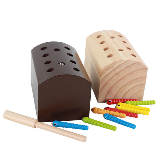 Wooden Montessori Toys Magnetic Fish Catching Fine Motor Skills