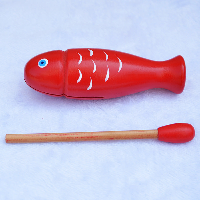 Wooden Chinese Block Percussion Musical Instrument Educational Toy 3