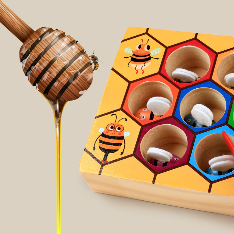 Wooden Montessori Toys Little Bee Sorting Toy for Toddlers 2