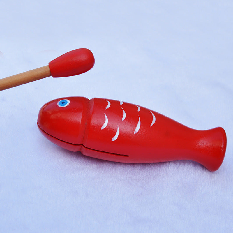 Wooden Chinese Block Percussion Musical Instrument Educational Toy 2