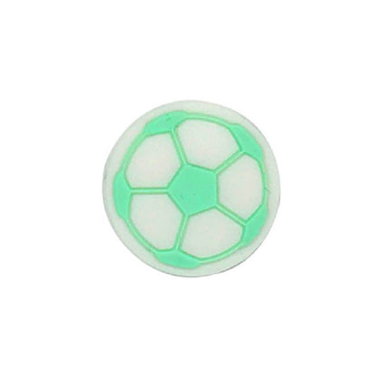 20pcs Silicone Focal Beads Football Round Detail 6