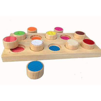 Wooden Montessori Toys Touchpad Color Pairing Educational Toy 3
