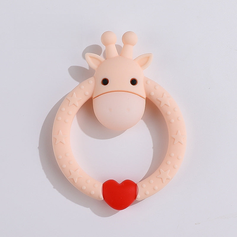 Giraffe Silicone Teether Baby Soothing Toy in Multiple Colors 15