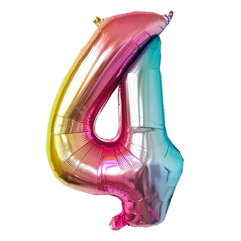 32-Inch Number Foil Balloons Party Decoration 5pcs 10
