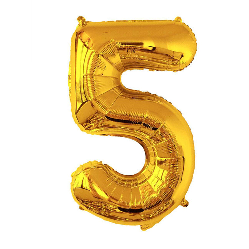 32-Inch Number Foil Balloons Party Decoration 5pcs 21
