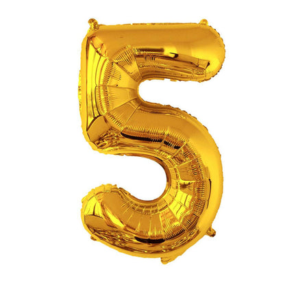 32-Inch Number Foil Balloons Party Decoration 5pcs 21