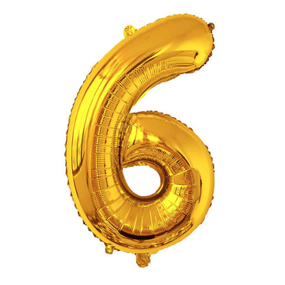 32-Inch Number Foil Balloons Party Decoration 5pcs 22