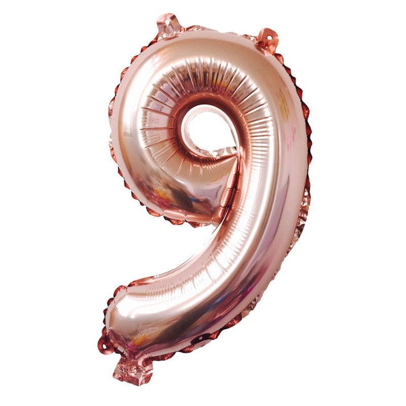 32-Inch Number Foil Balloons Party Decoration 5pcs 45