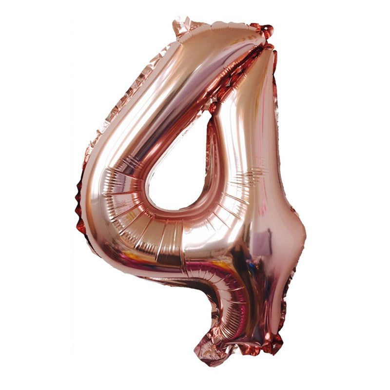 32-Inch Number Foil Balloons Party Decoration 5pcs 40
