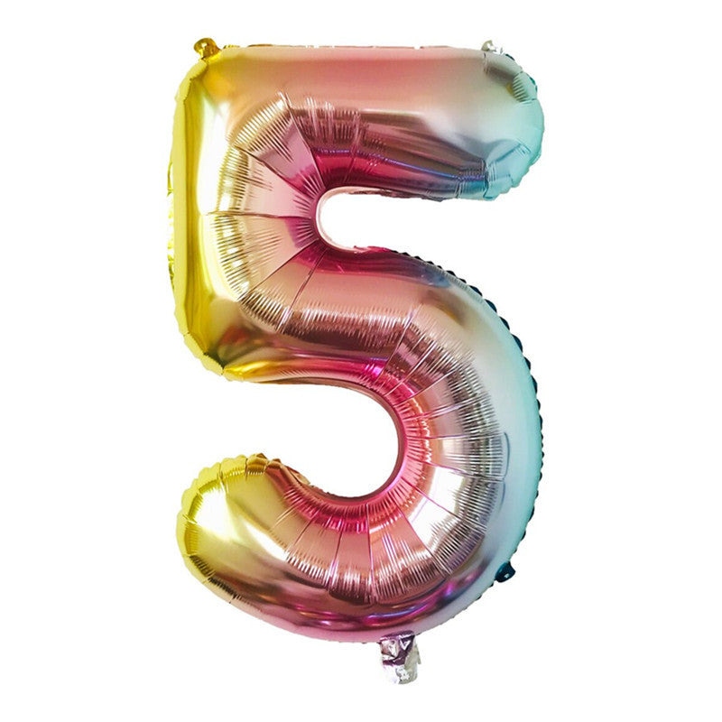 32-Inch Number Foil Balloons Party Decoration 5pcs 11