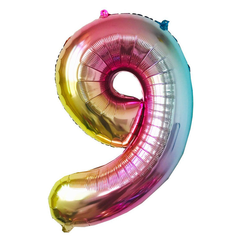 32-Inch Number Foil Balloons Party Decoration 5pcs 15