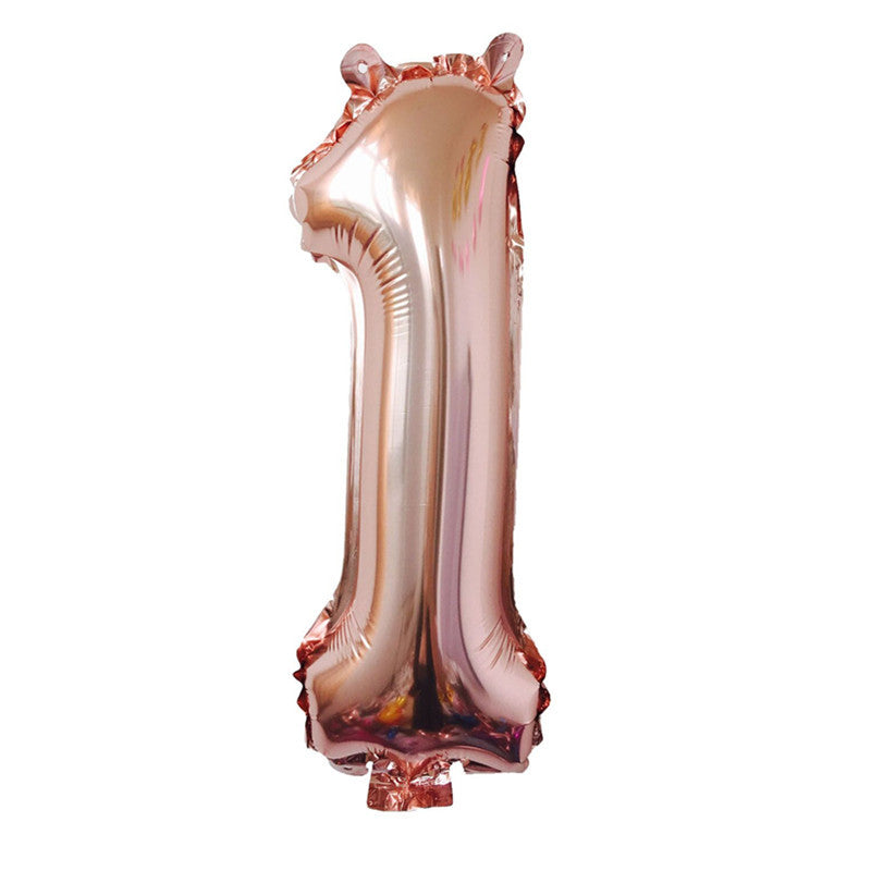 32-Inch Number Foil Balloons Party Decoration 5pcs 37