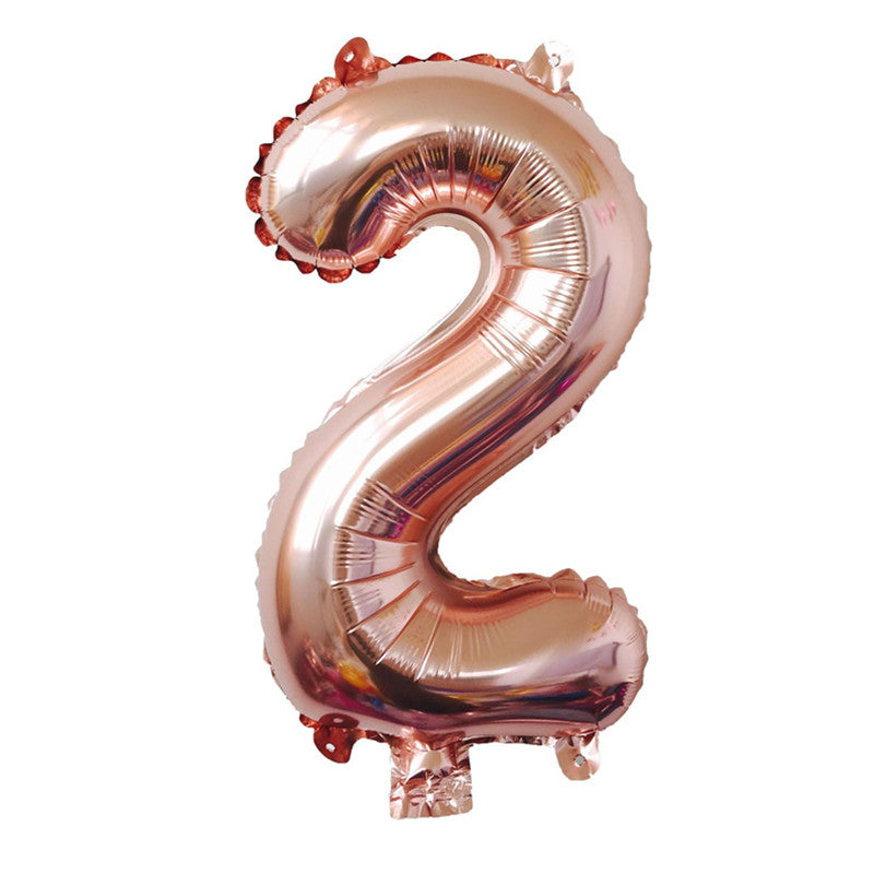 32-Inch Number Foil Balloons Party Decoration 5pcs 38