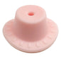 50pcs Silicone Focal Beads Cowboy Hat With Hole Center 8