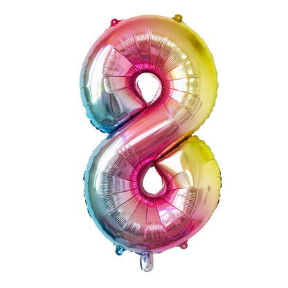 32-Inch Number Foil Balloons Party Decoration 5pcs 14
