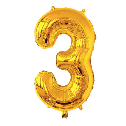 32-Inch Number Foil Balloons Party Decoration 5pcs 19