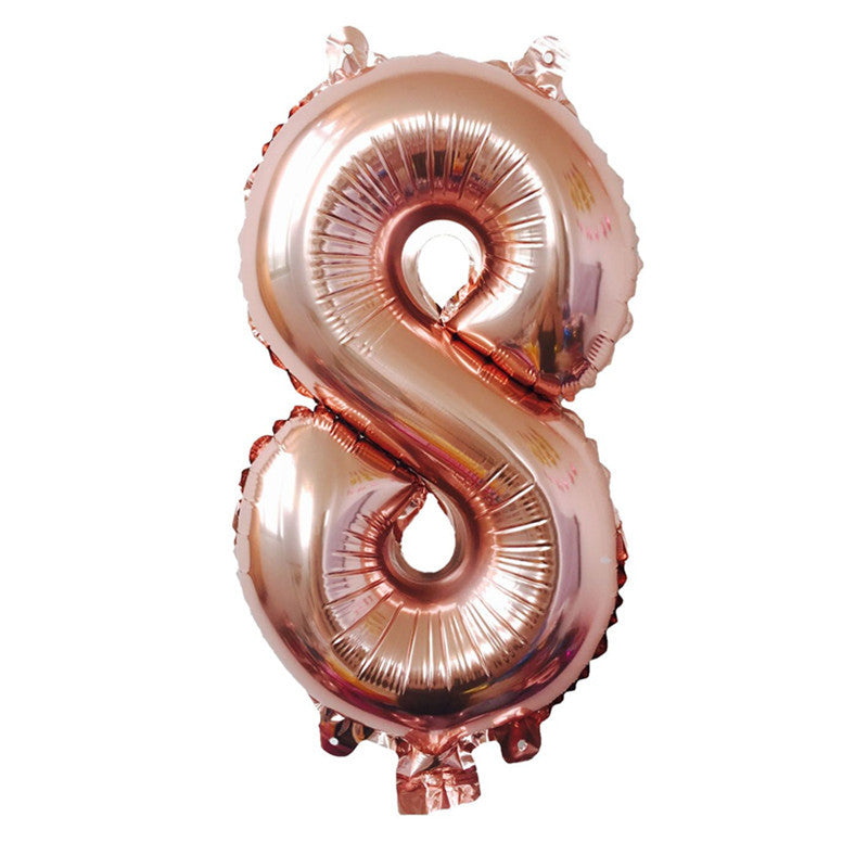 32-Inch Number Foil Balloons Party Decoration 5pcs 44