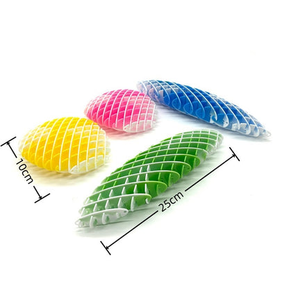 Plastic Fidget Worm Telescopic Net Deformable Sensory Fidget Toy 12