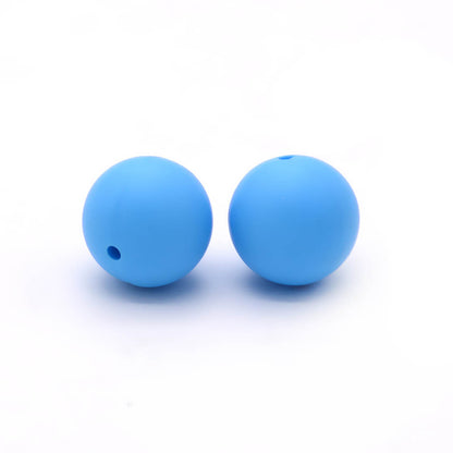 50pcs 19mm Silicone Beads Solid Color Wide Selection 37