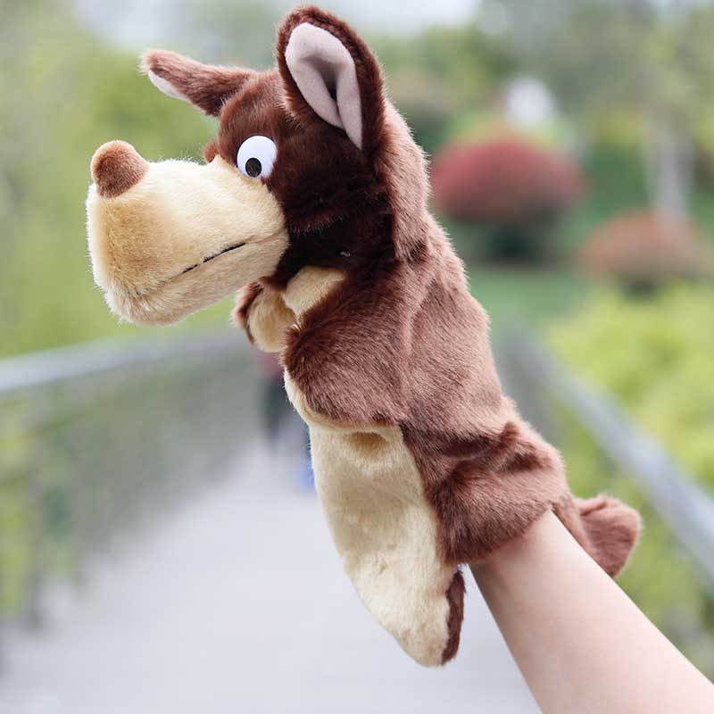 Plush Animal Hand Puppets Pretend Play Toy 25cm 8
