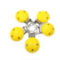Wooden Pacifier Clip 30mm Three-Hole Round Teething Toy 10
