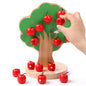 Wooden Magnetic Apple Tree Montessori Toys for Kids