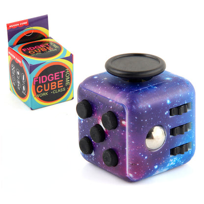 Silicone Fidget Cube 6-Function Decompression Desk Toy 3.4cm 19