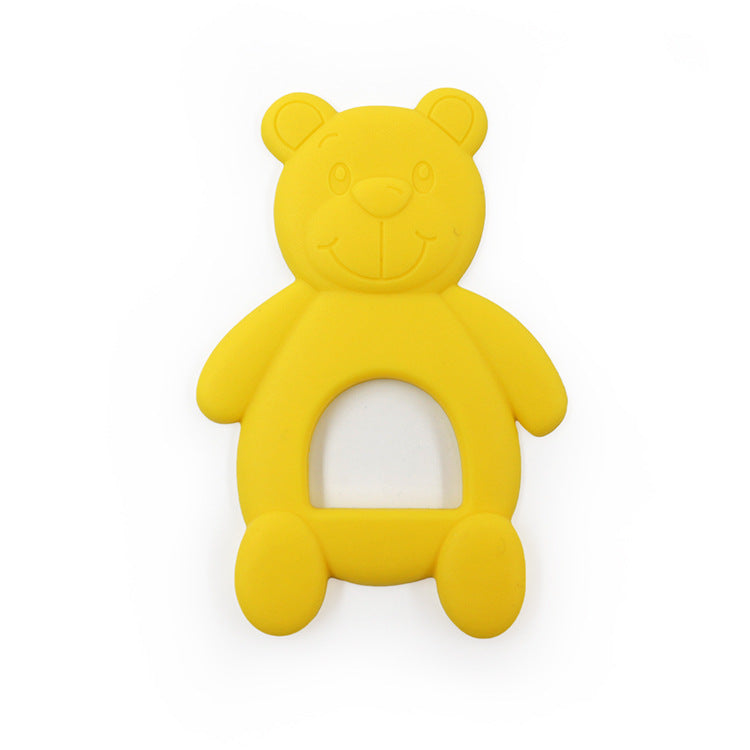 Silicone Bear Shaped Baby Teething Toy 9.2x6x0.6cm 7