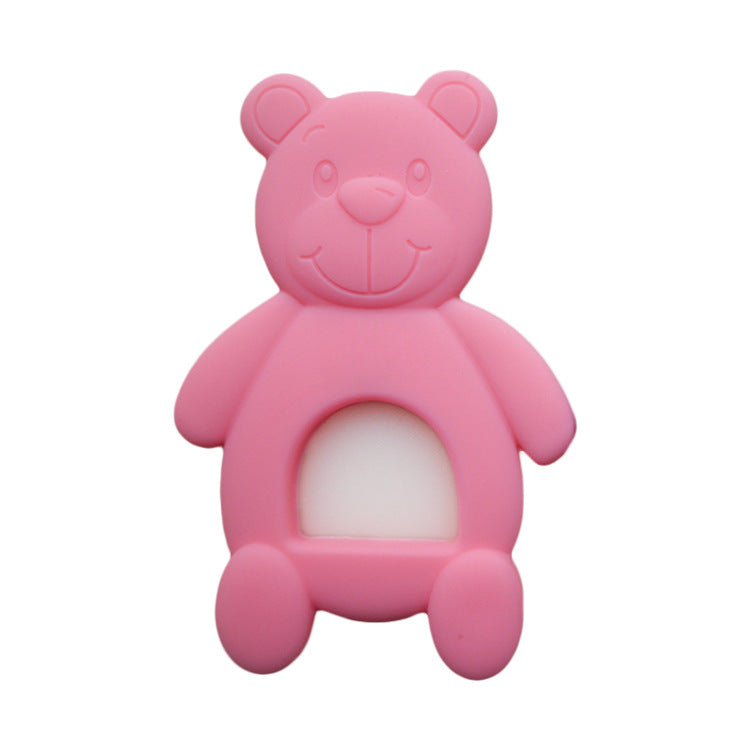 Silicone Bear Shaped Baby Teething Toy 9.2x6x0.6cm 6