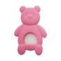 Silicone Bear Shaped Baby Teething Toy 9.2x6x0.6cm 6