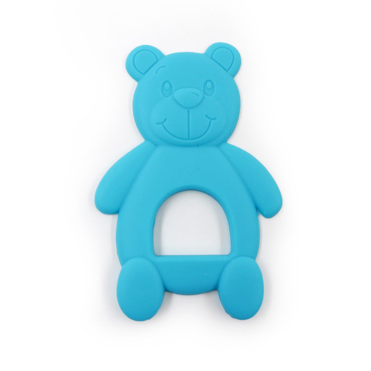 Silicone Bear Shaped Baby Teething Toy 9.2x6x0.6cm 10