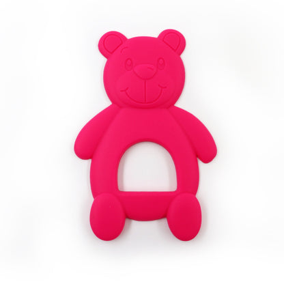 Silicone Bear Shaped Baby Teething Toy 9.2x6x0.6cm 12
