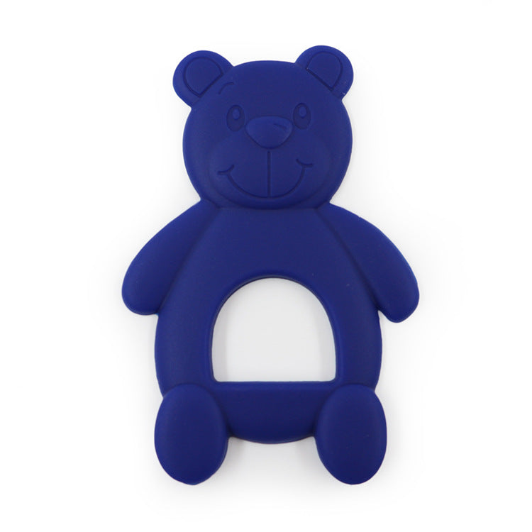 Silicone Bear Shaped Baby Teething Toy 9.2x6x0.6cm 11