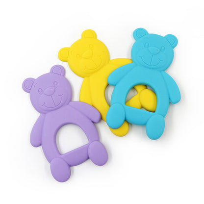 Silicone Bear Shaped Baby Teething Toy 9.2x6x0.6cm 4