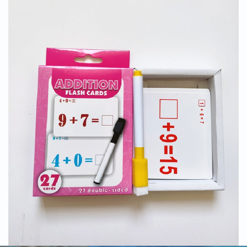 Educational Arithmetic Flash Cards Early Learning Paper Cards 2