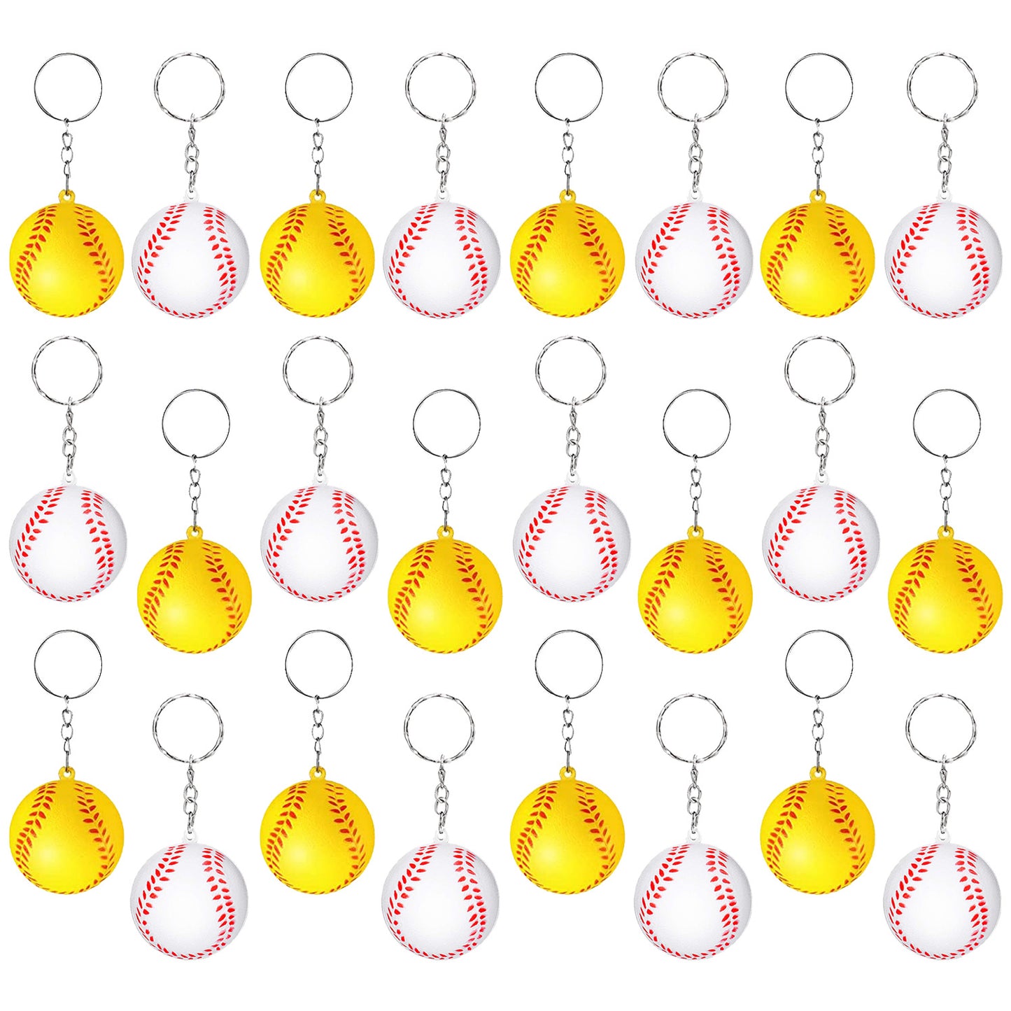 PU Squishy Sports Ball Keychain Sensory Stress Toy 4cm 5