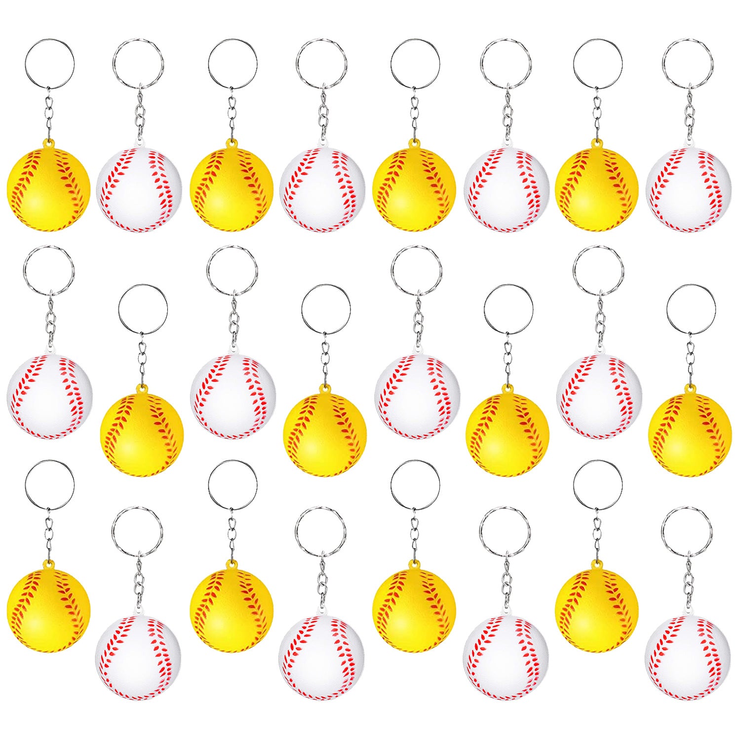 PU Squishy Sports Ball Keychain Sensory Stress Toy 4cm 5