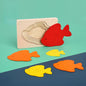 Multi-Layer Wooden Montessori Toys Animal Board Puzzle 15x10x1cm 4