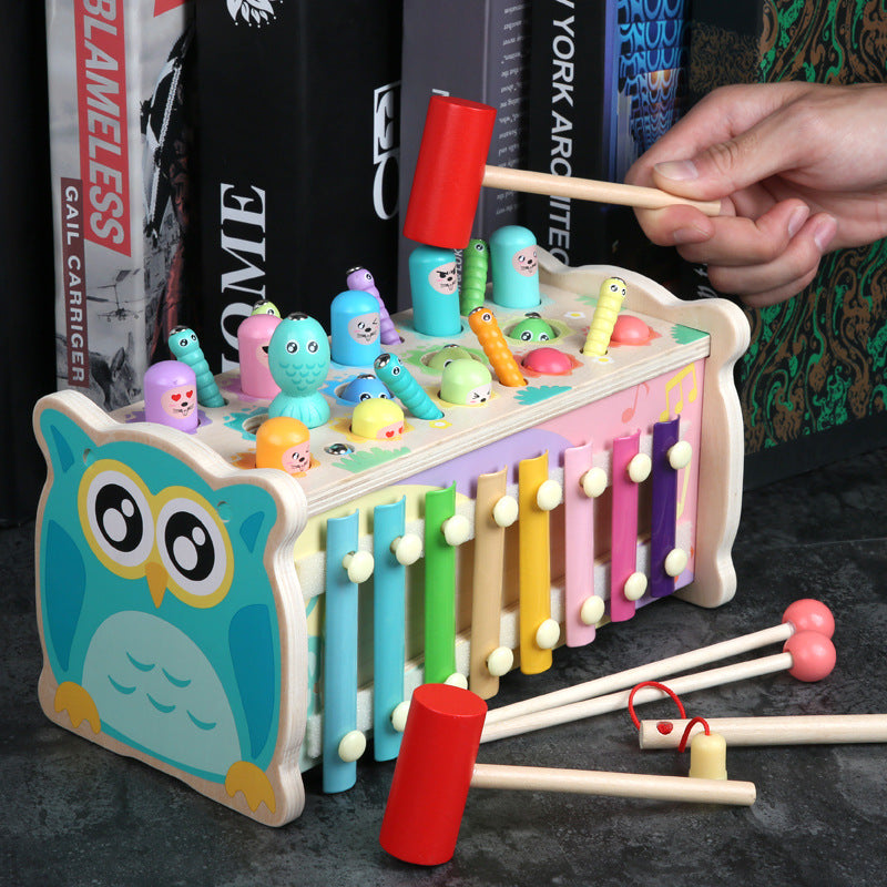 Wooden Multi-Function Montessori Toys for Toddlers 24.5cm 2