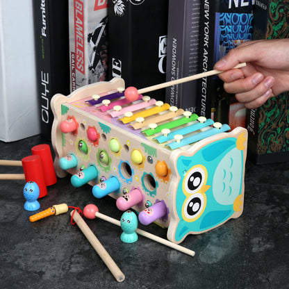 Wooden Multi-Function Montessori Toys for Toddlers 24.5cm 4