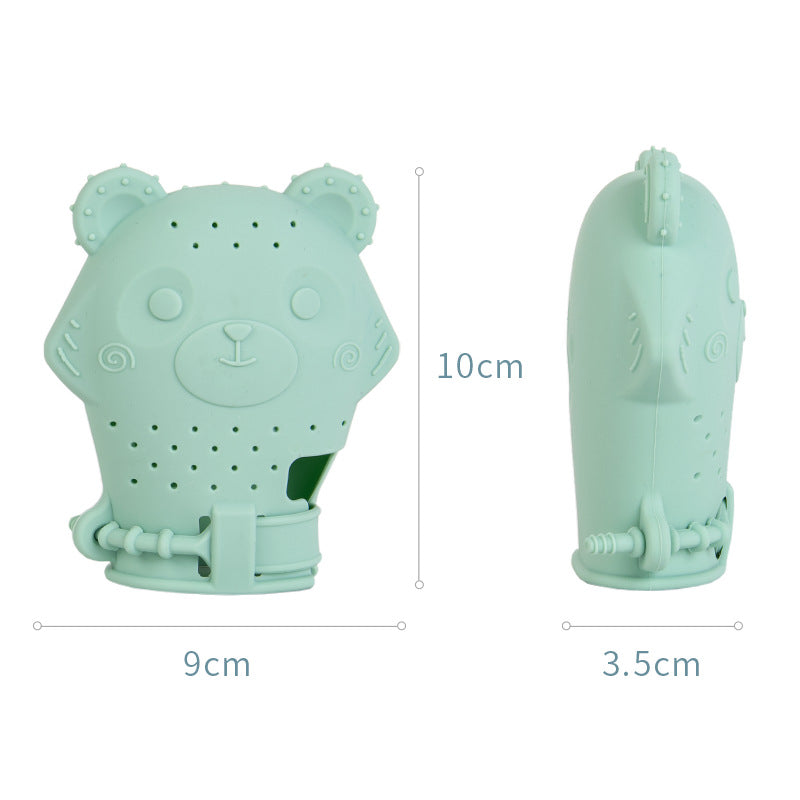 Silicone Teething Mitten Baby Teether Glove for 3 Months and Up 2