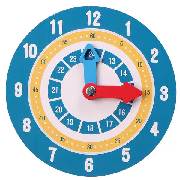 Wooden Arithmetic Clock Montessori Toys Educational Learning Toy