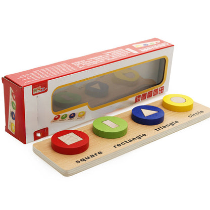 Wooden Montessori Toys Geometric Shape Matching Educational Toy 4