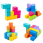 Wooden Montessori Puzzle Toy Educational Thinking Cube 20x20x5cm