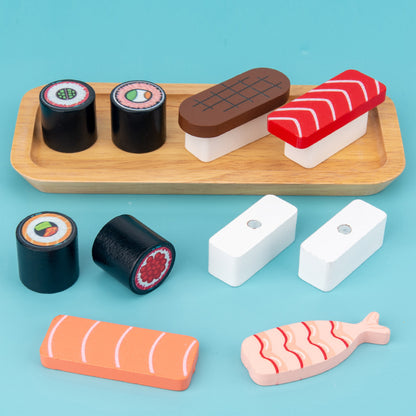 Wooden Pretend Play Magnetic Sushi Toy for Kids 3