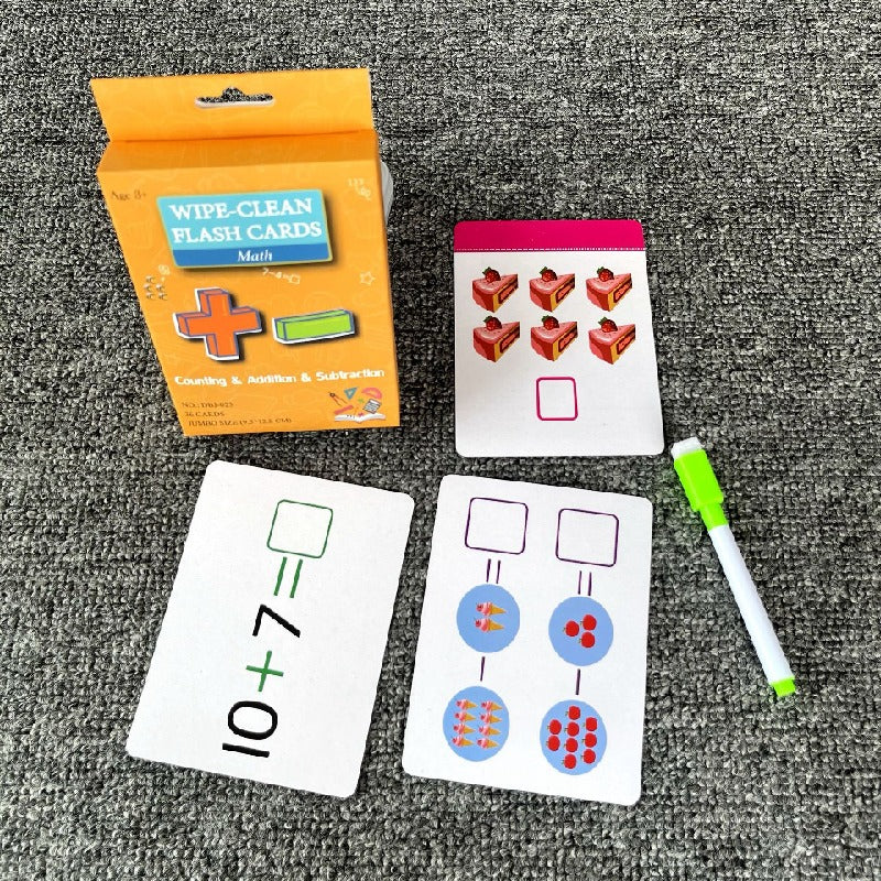 Educational Paper Flash Cards Early Learning Cognitive Toy 8
