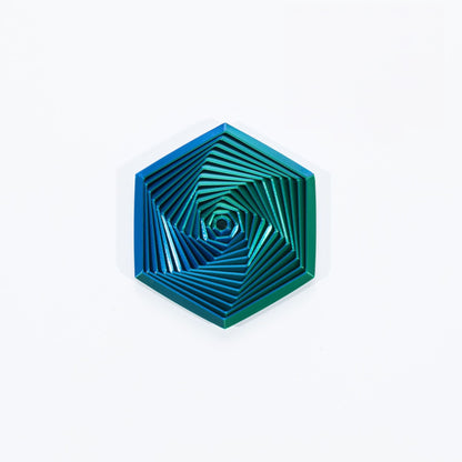 Hexagonal 3D Printed Fidget Toy Articulated Flexible 10