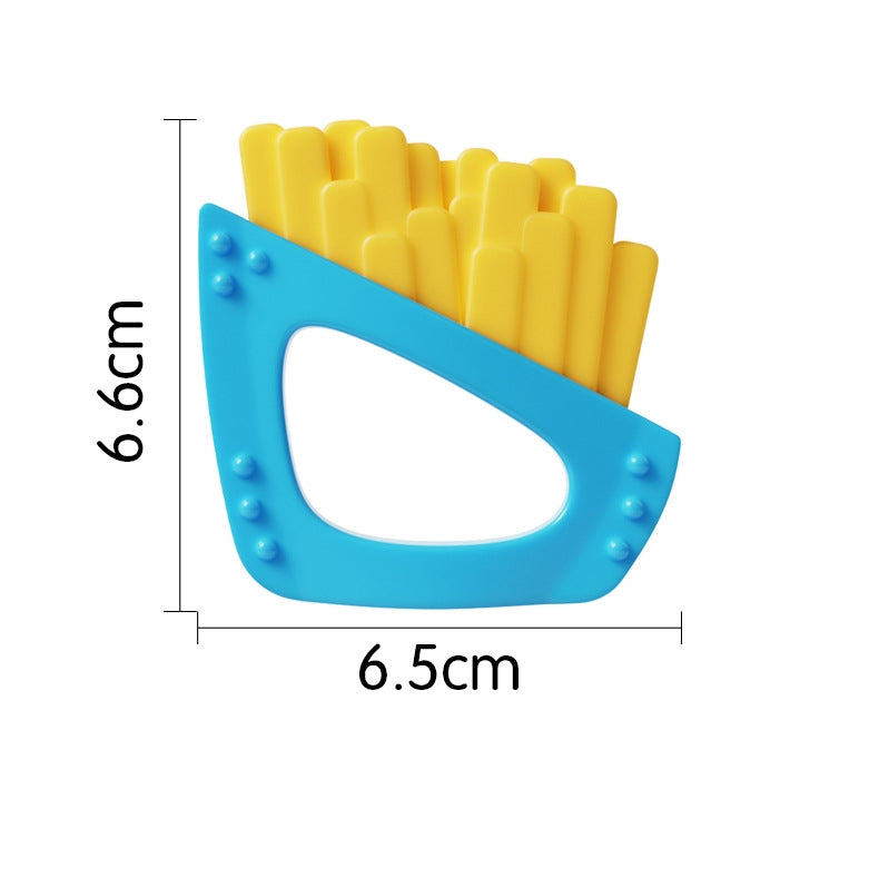 Silicone Fries Cartoon Snacks Baby Teething Toy for Infant 7